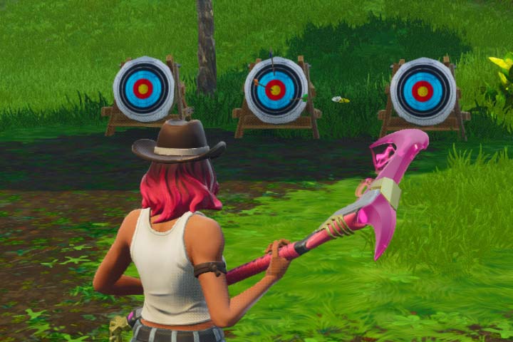 Fortnite : Obtenir un score d'au moins 3 points à différents stands de tir, défi semaine 4